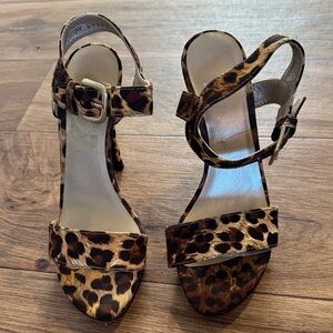 Stuart Weitzman Leopard Print Sandals